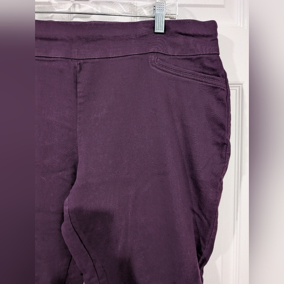 Croft & Barrow Purple The Effortless Stretch Pant in Size 18 (Pull On Style) - Picture 3 of 12